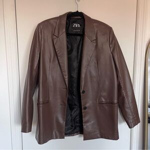 Zara Faux Leather Jacket